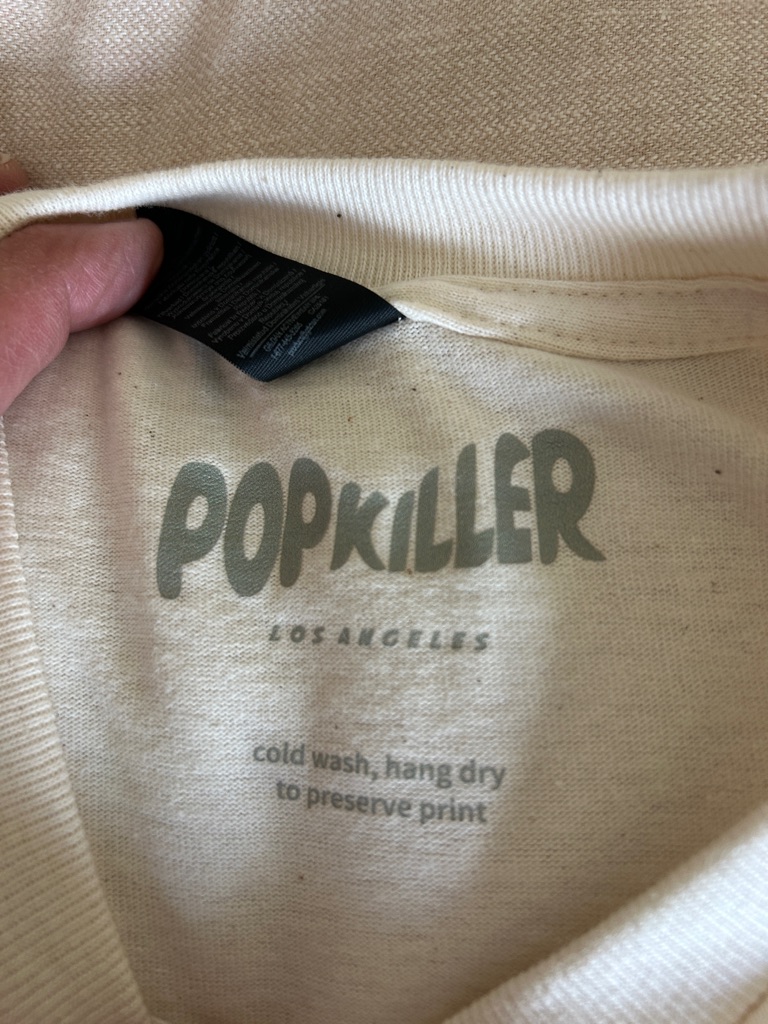 Popkiller Los Angeles Graphic Art T-Shirt White Nwt (No Tags) Size Medium — image 3 of 5